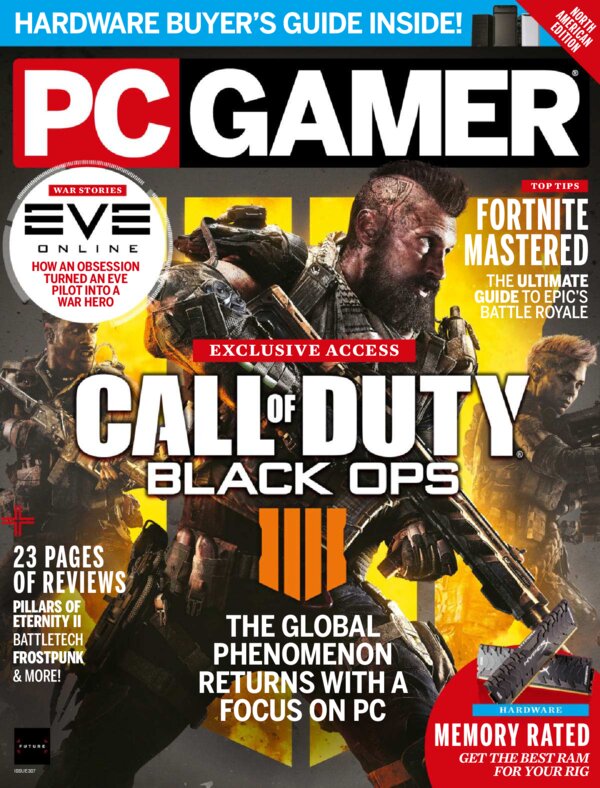 PC Gamer US   Issue 307, August 2018 cover